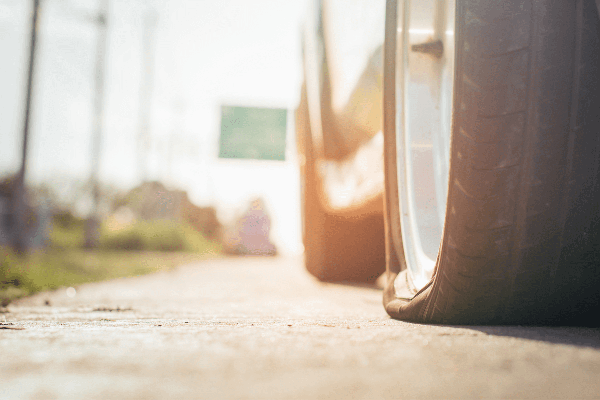 Who is liable for an accident caused by a tire blowout on a Louisiana road?